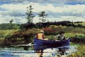 The Blue Boat Realismus Marinemaler Winslow Homer